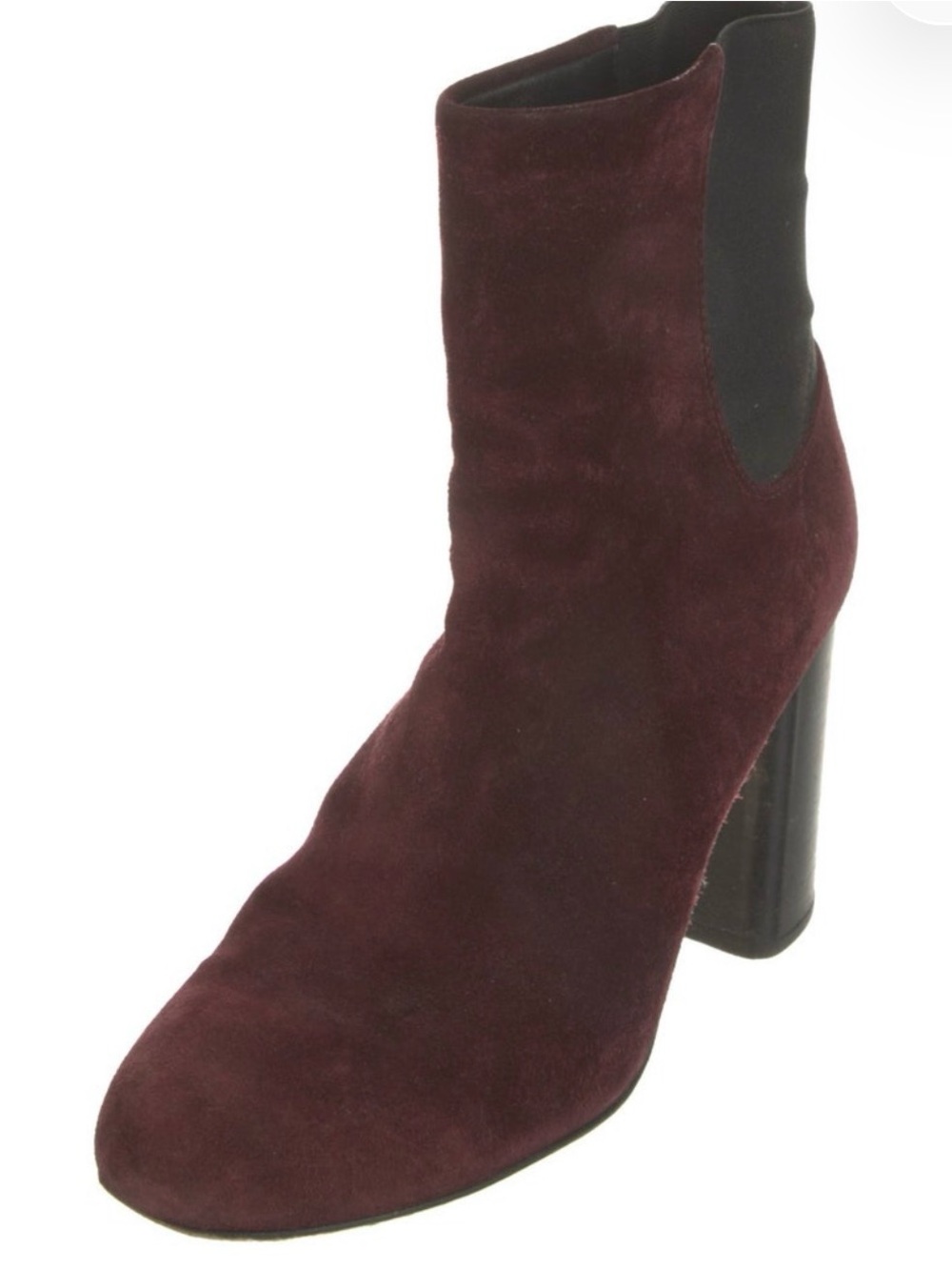 Rag & Bone Agnes Burgundy Suede Ankle Chelsea Boots Size 8 / IT 38
